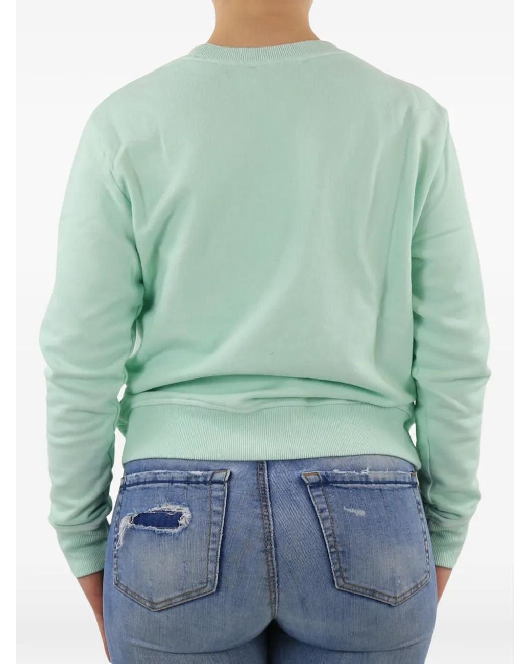 Follovers Blue Crew-Neck Sweatshirt