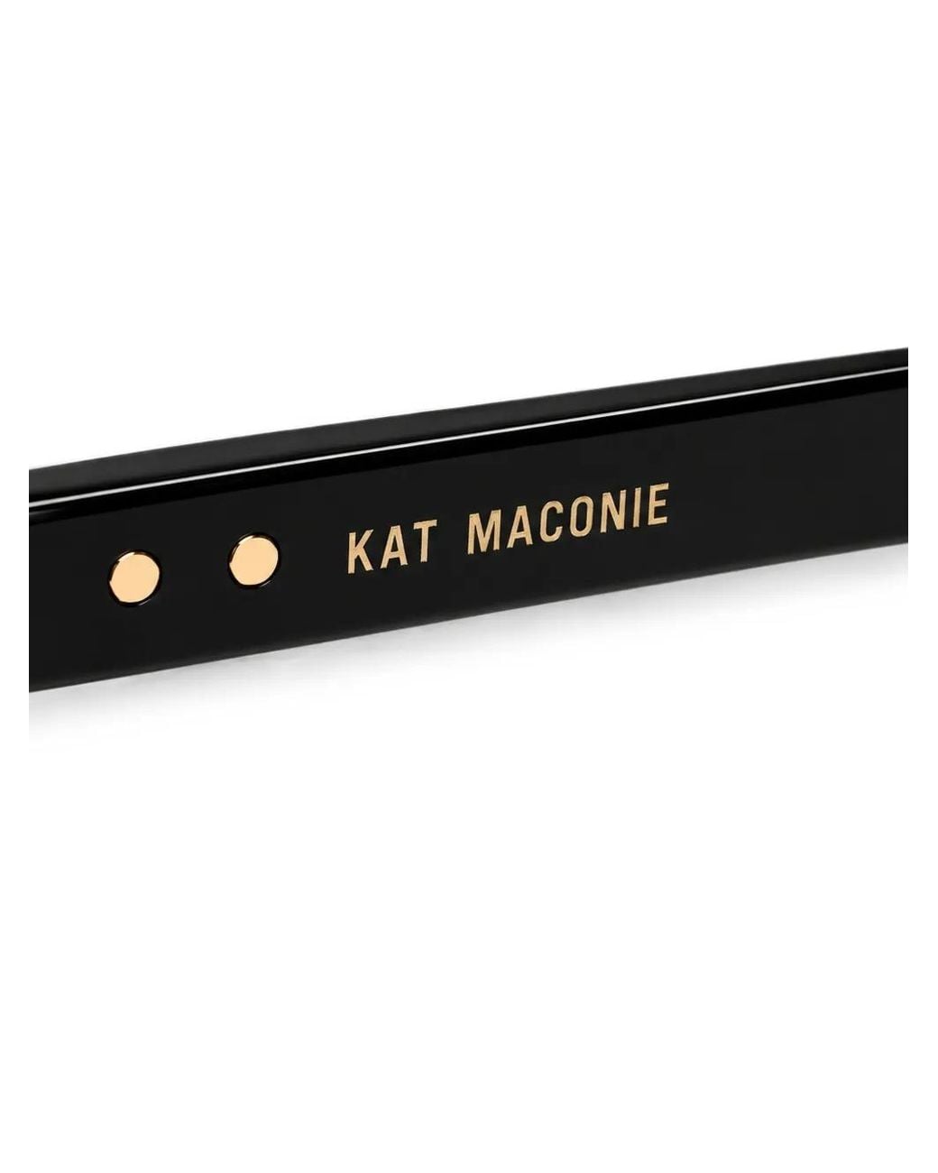 Kat Maconie Black Nixa Rectangle-Frame Sunglasses