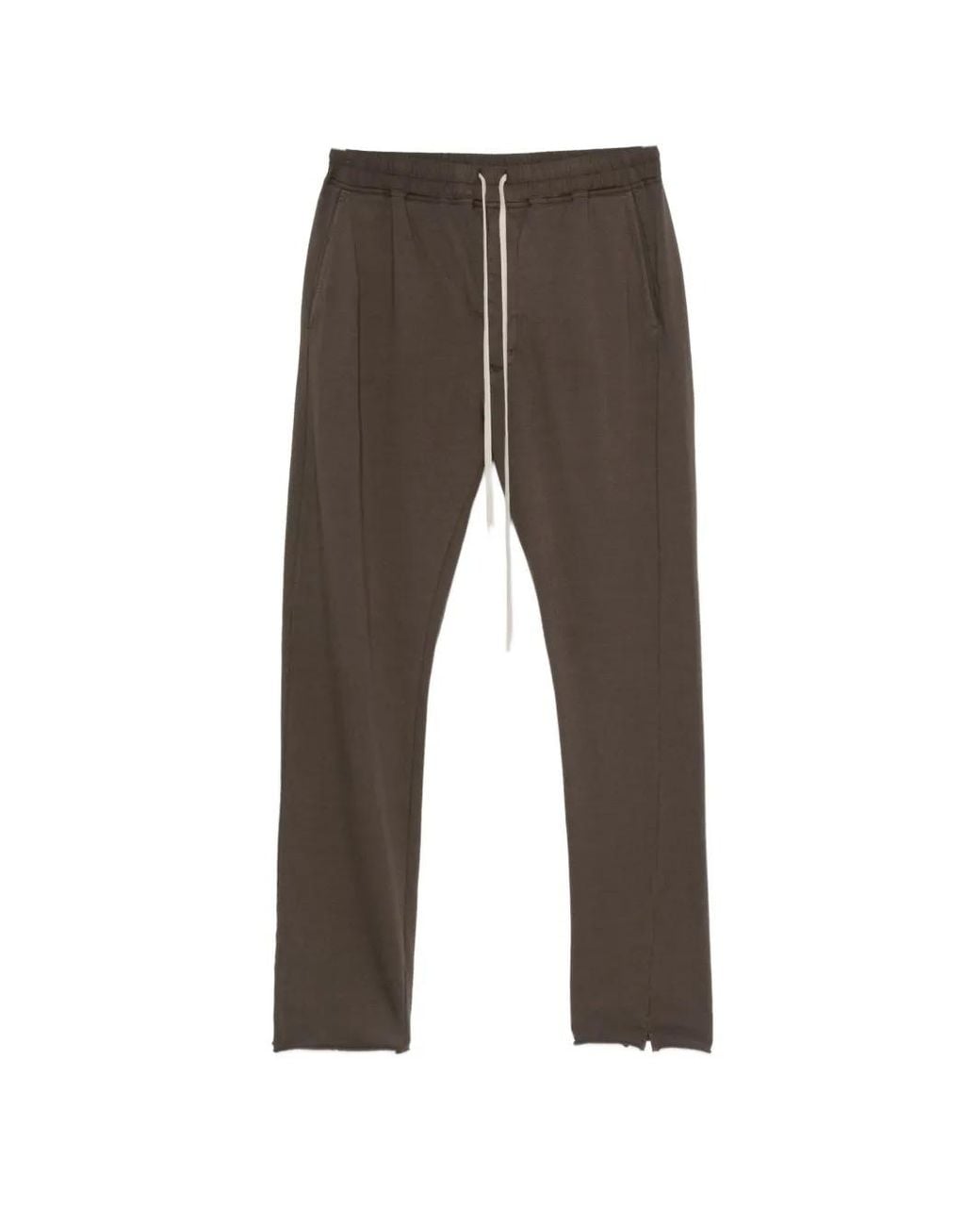 Rick Owens Gray Drawstring-Fastening Track Pants for men