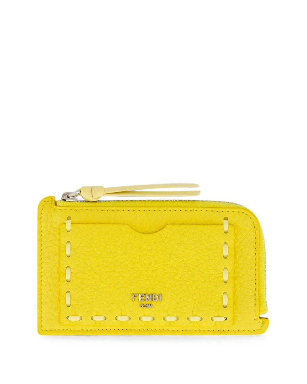 Fendi Yellow Peekaboo Card Case