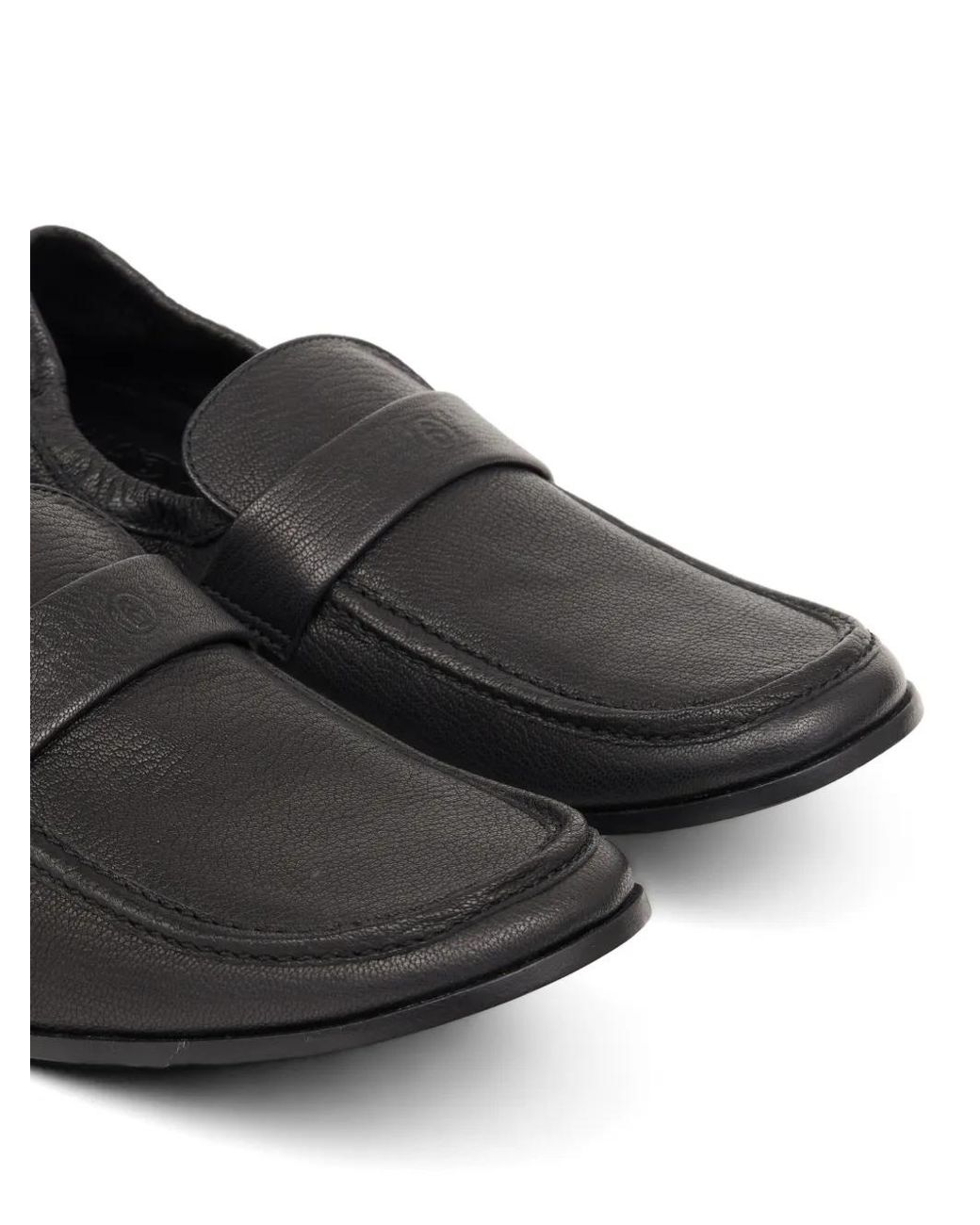 MM6 by Maison Margiela White Swing Toe Loafers