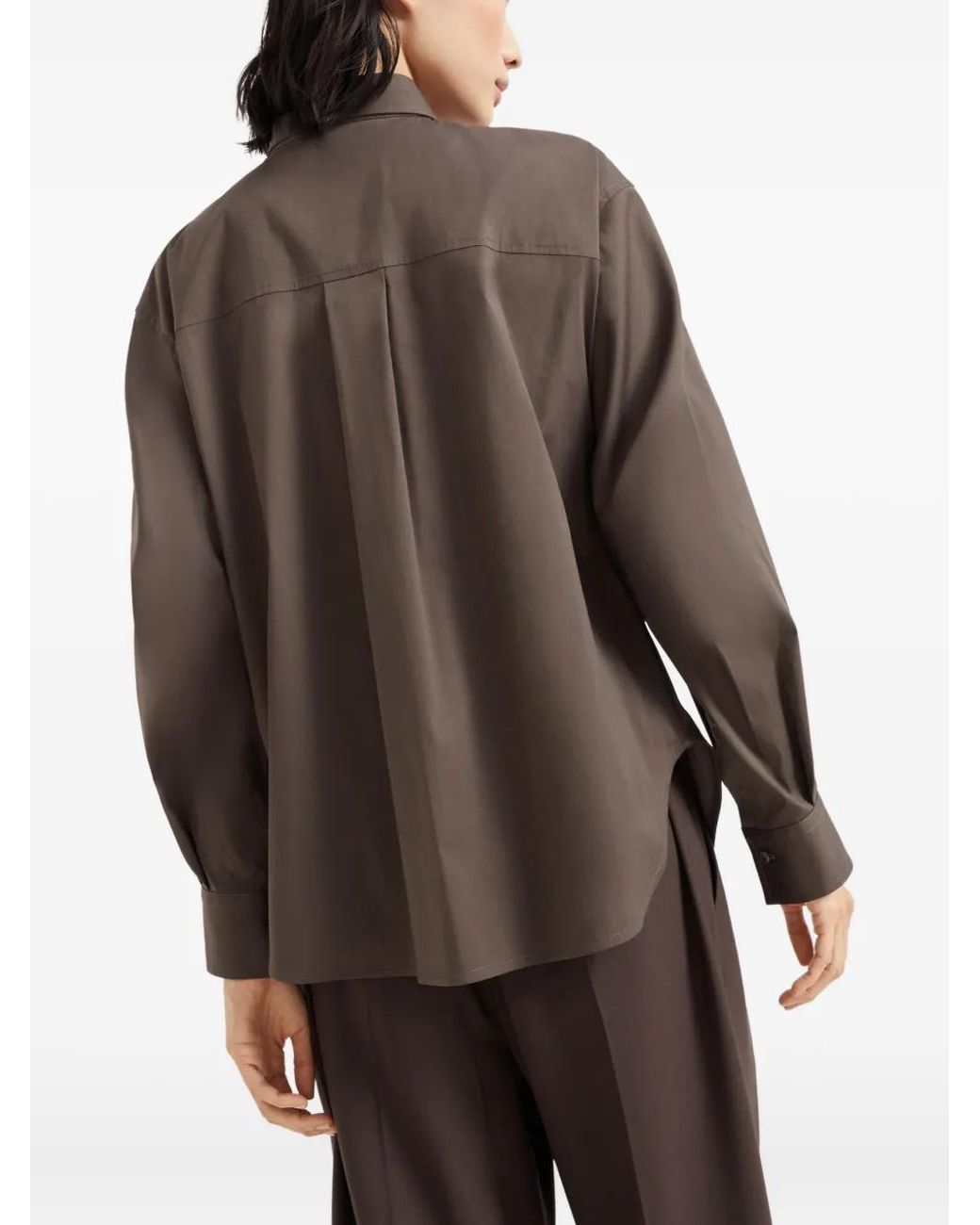 Brunello Cucinelli Button-Down Blouse in het Brown