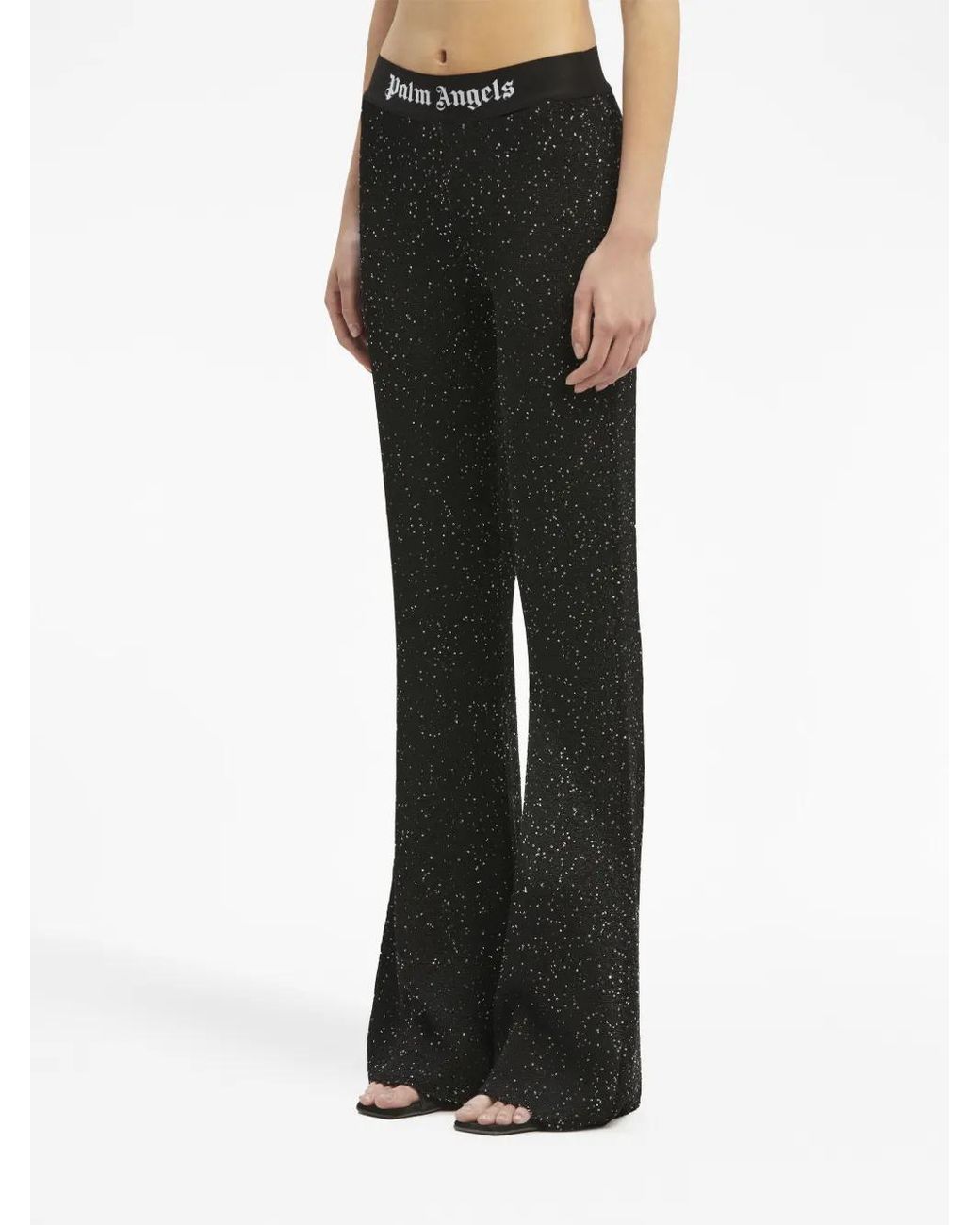 Palm Angels Black Knitted Trousers