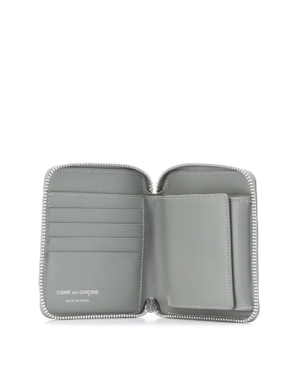 Comme des Garçons White Polka-Dot Compact Wallet