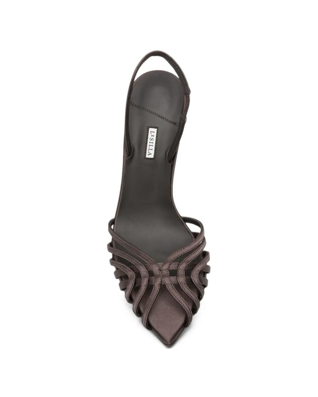 Le Silla Metallic Embrace Cage-Strap Sandals