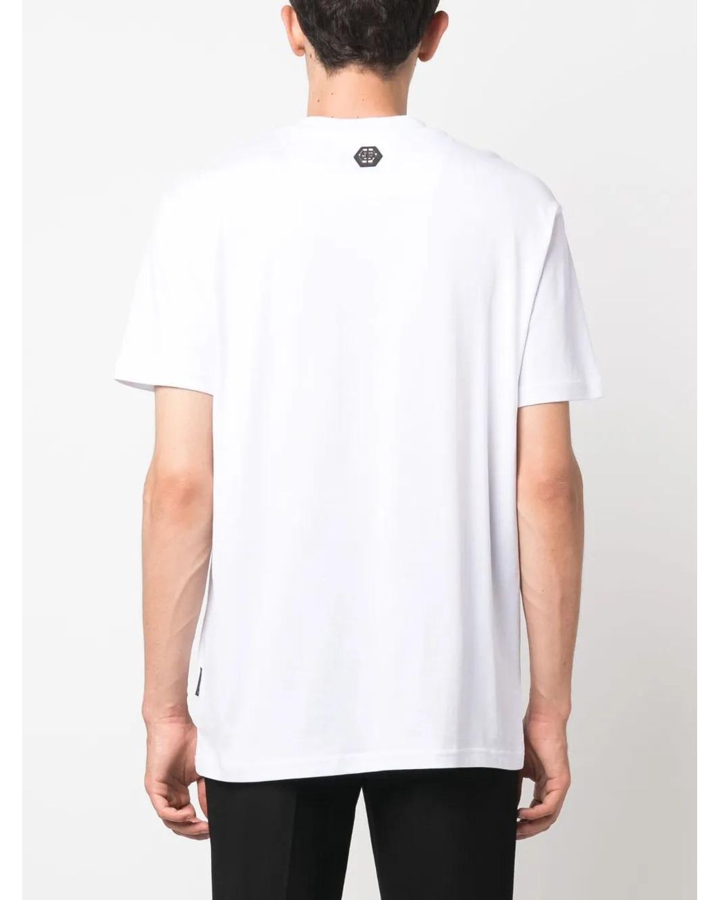 Philipp Plein Black Ss Snake Round-Neck T-Shirt for men