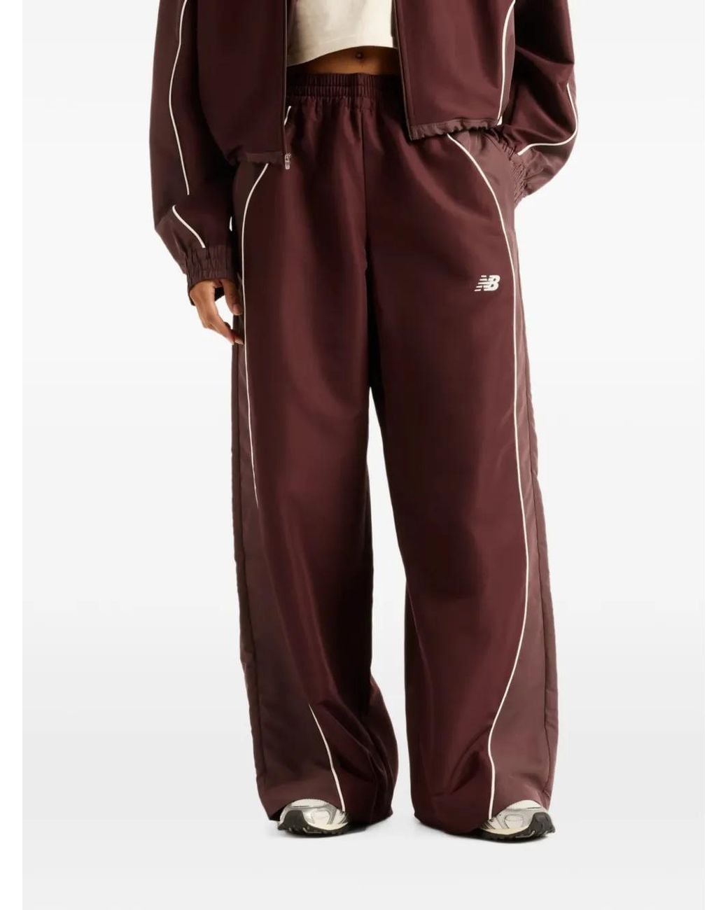 New Balance Red Trackside Woven Pants