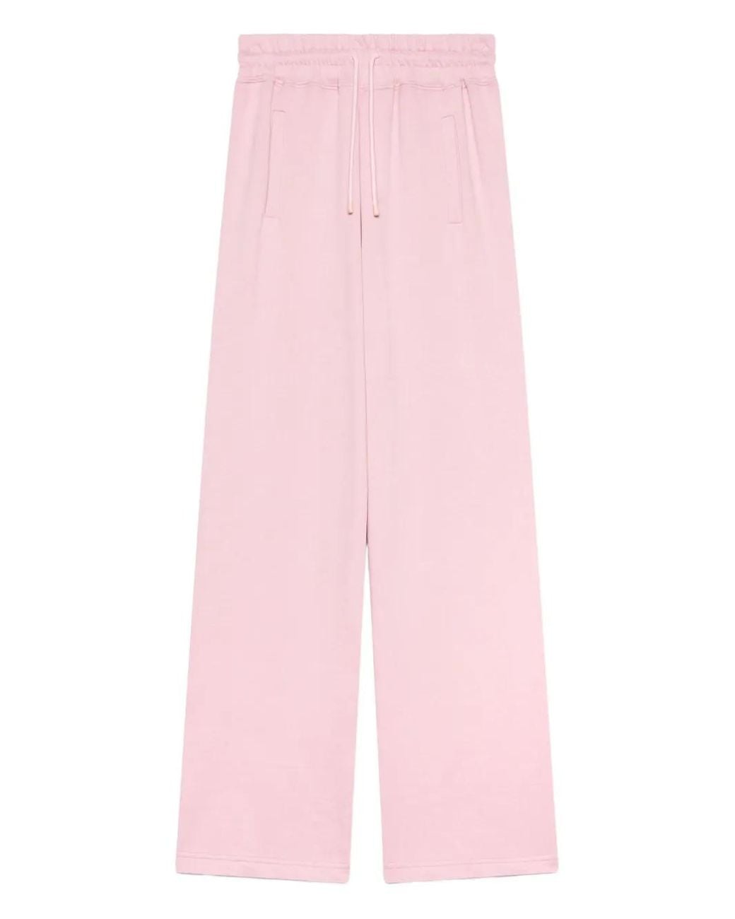 Gcds Pink Logo-Embroidered Track Pants
