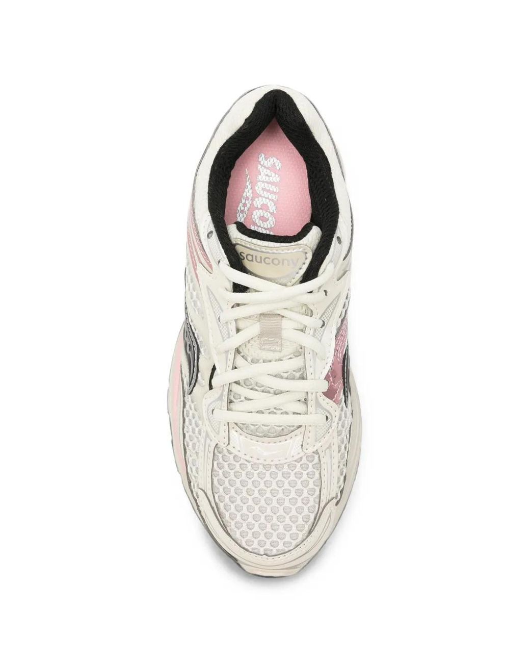 Saucony White Omni 9 Mesh Sneakers