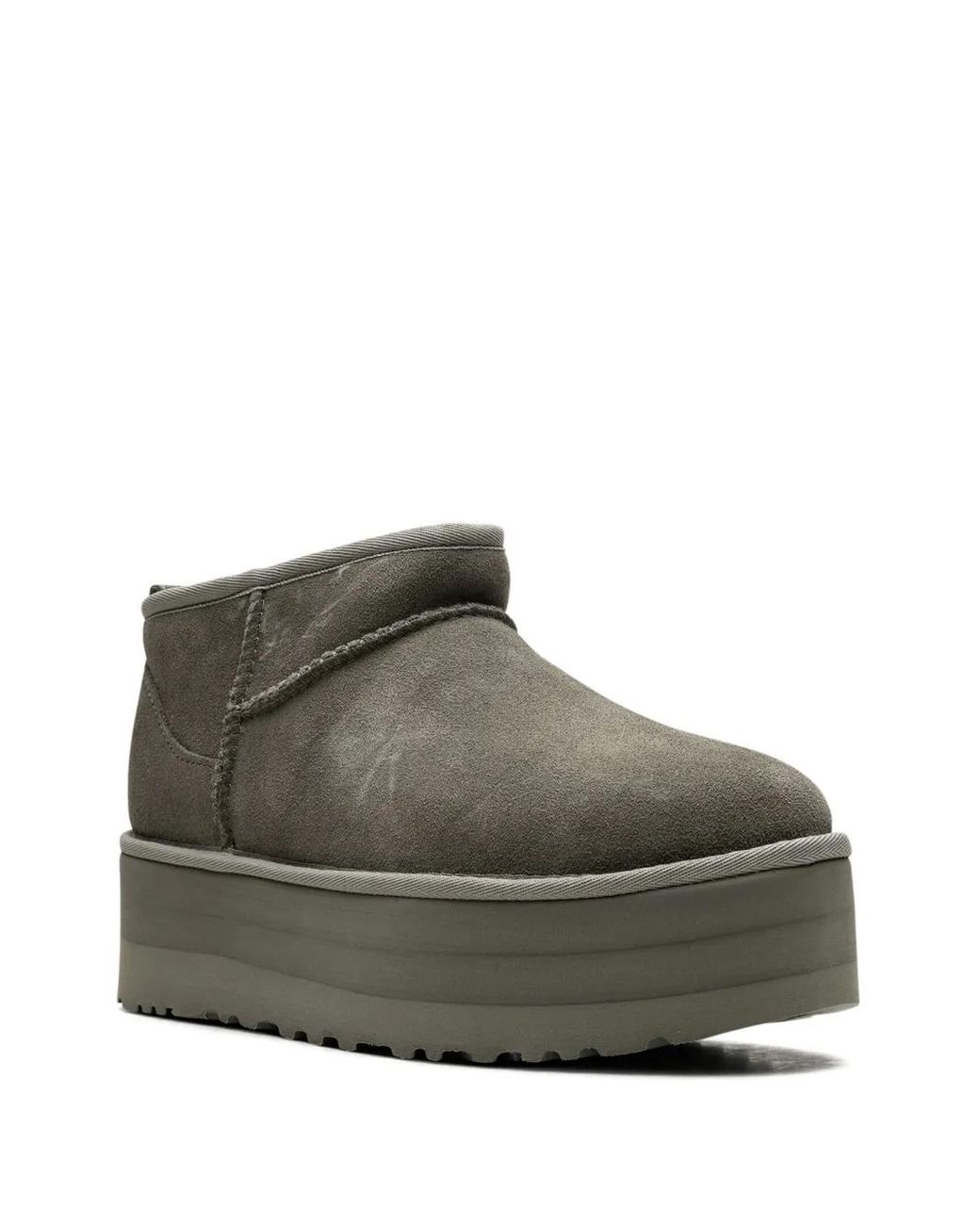 Ugg Green Classic Ultra Mini Platform Boots