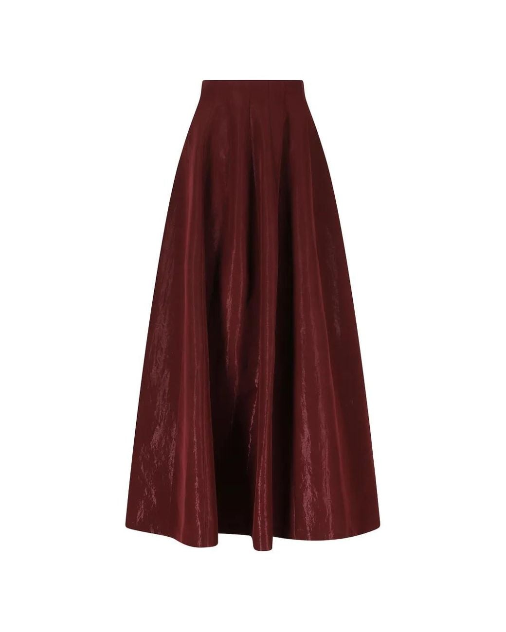 Alberta Ferretti Glanzende Maxi-Rok in het Purple