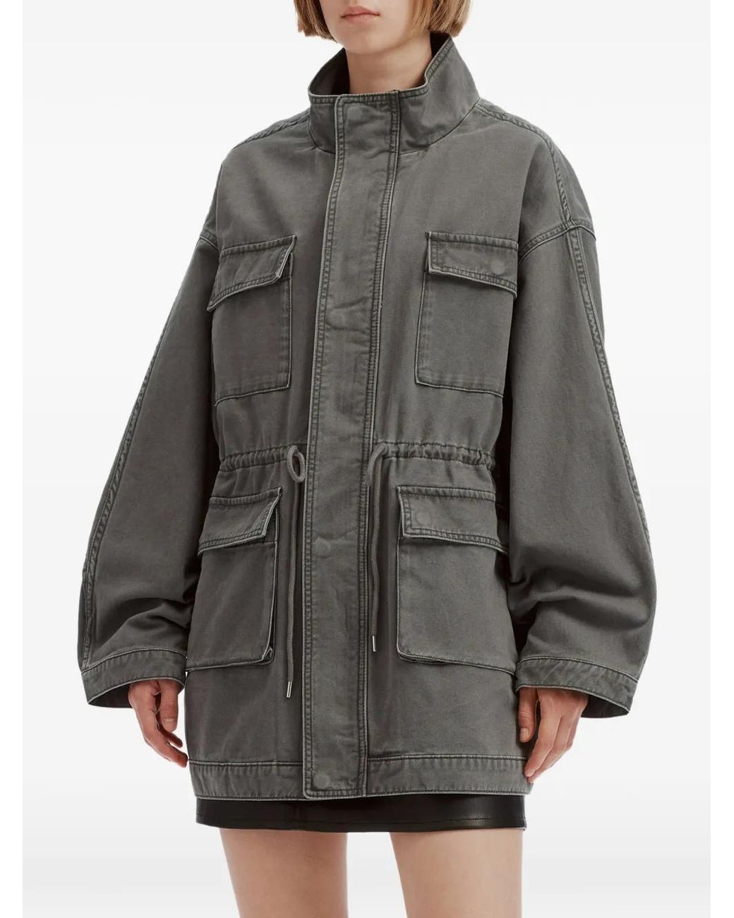 B+ AB Gray Veste Utilitaire À Lien De Resserrage