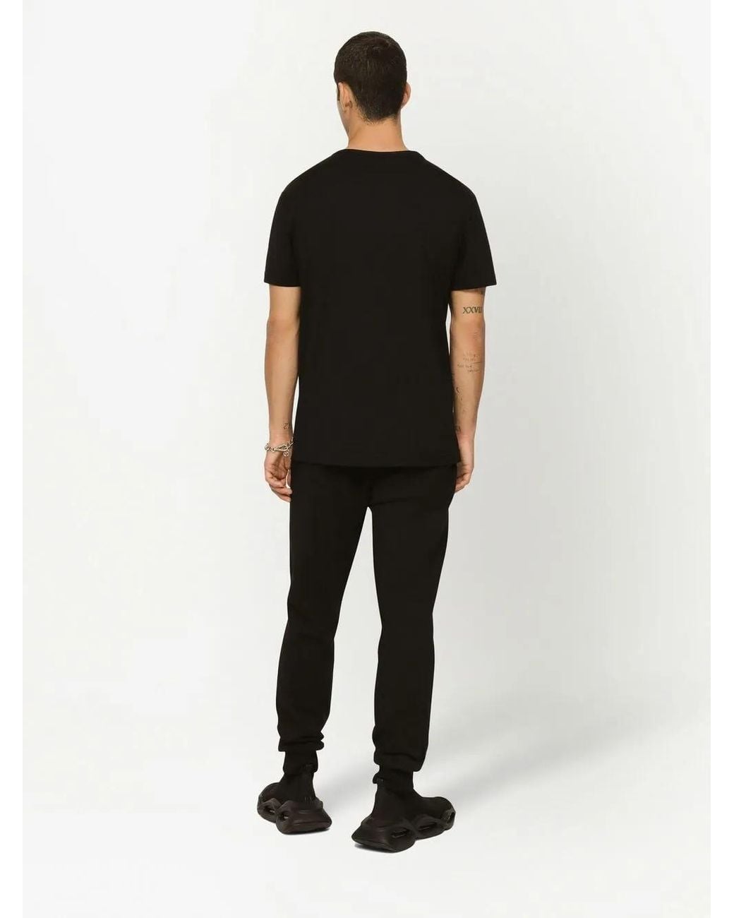 Pantalon De Jogging À Patch Logo Dolce & Gabbana pour homme en coloris Black