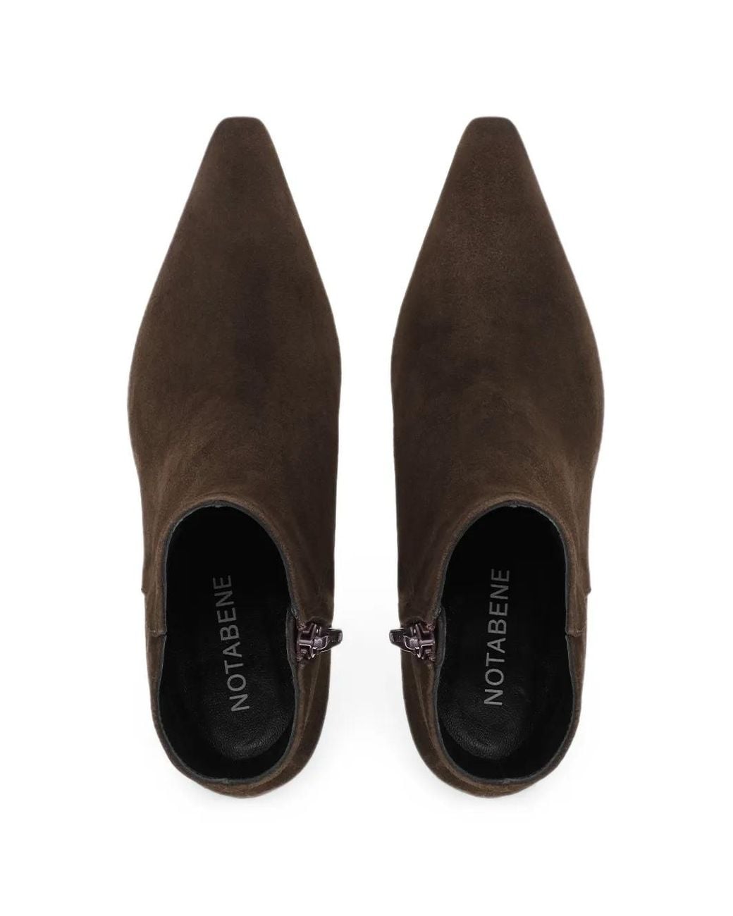 Notabene Brown Emmya Pointed-Toe Ankle Boots