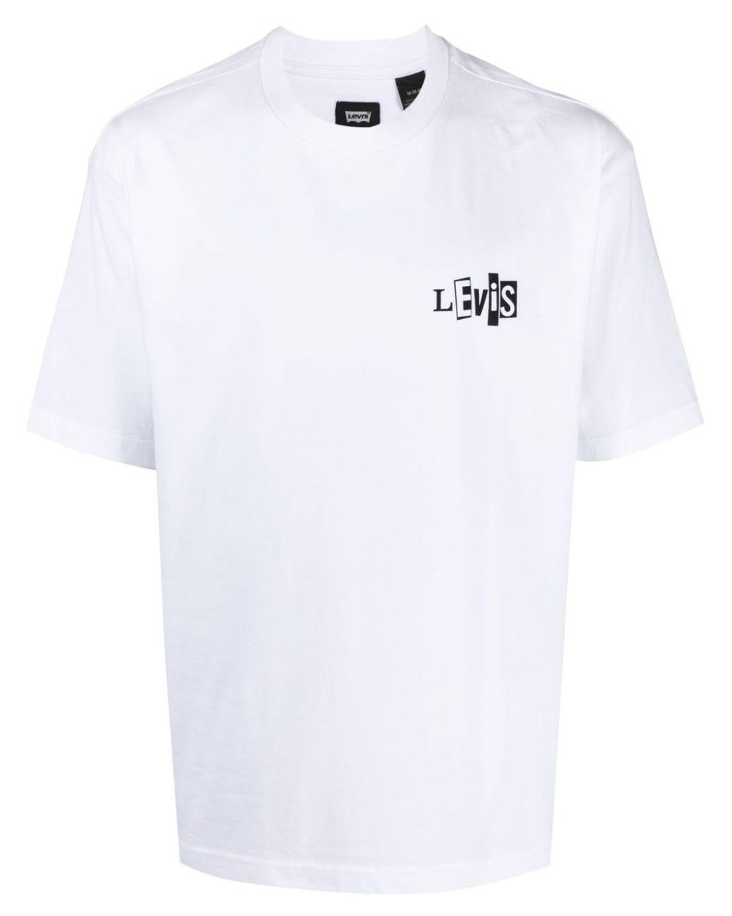 Levis white best sale printed t shirt