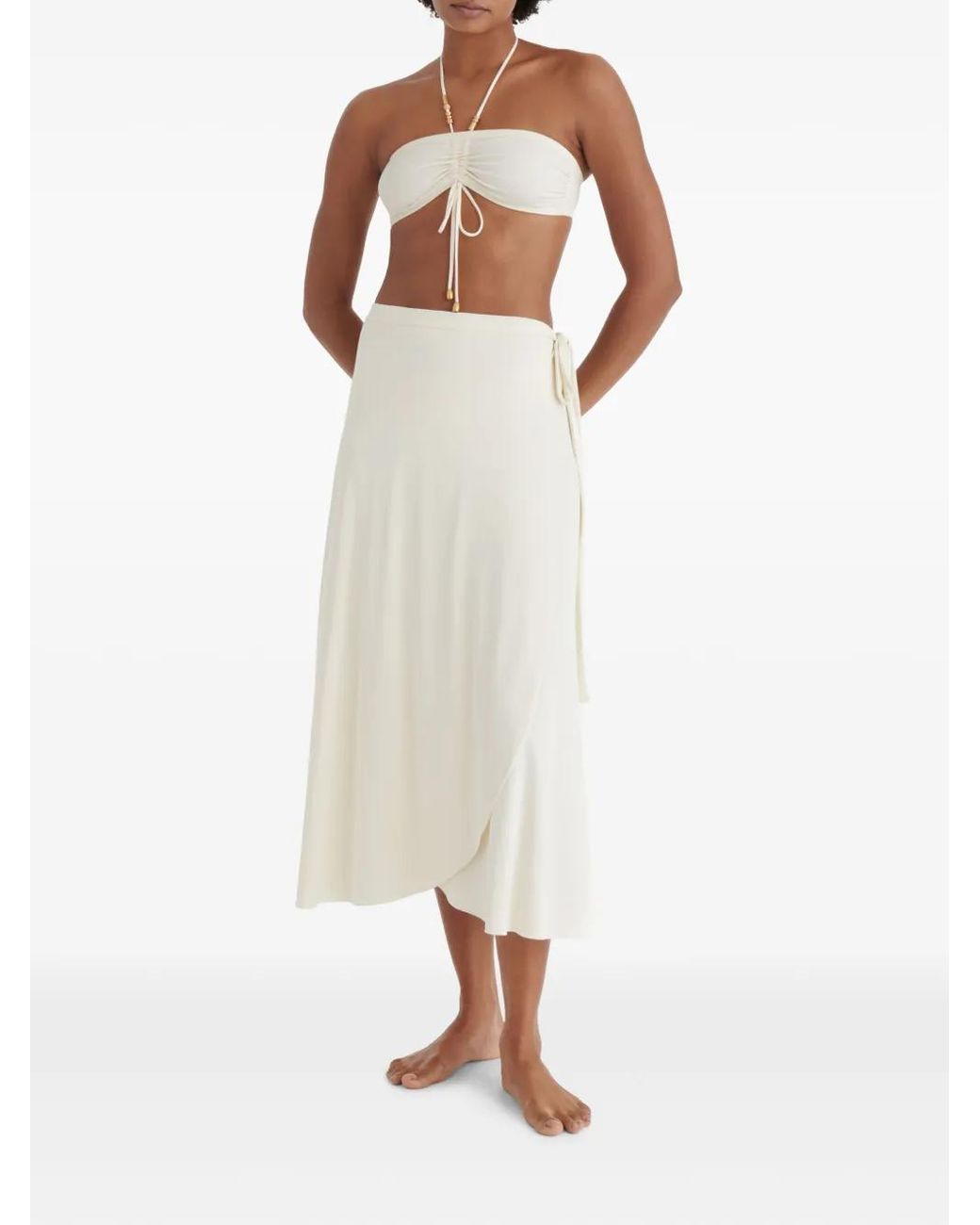 スカート ERES FW25 'Julieta' sarong skirt (242402 REINETTE25H) Julieta Sarong skirt Ecarlate | ERES