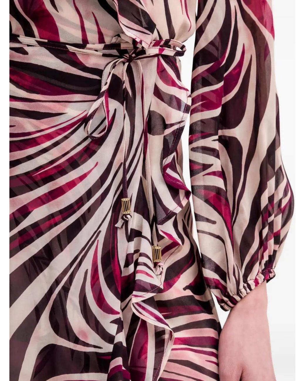 Twinset Red Ruffled Wrap Dress