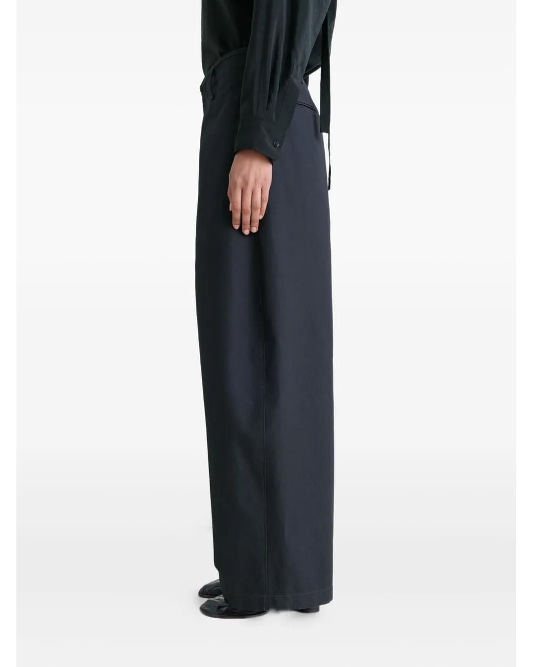 Lemaire Blue Large Chino Trousers