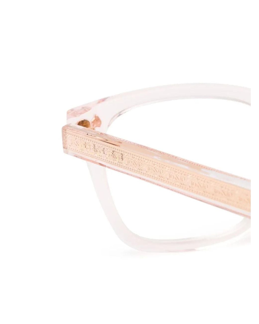 Gucci White Rectangle-Frame Glasses