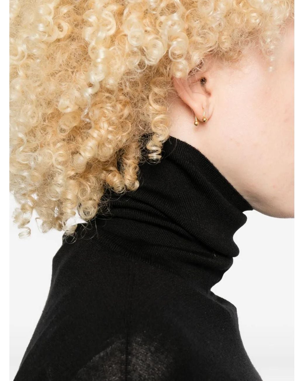Saint Laurent Black Turtle-Neck Sweater