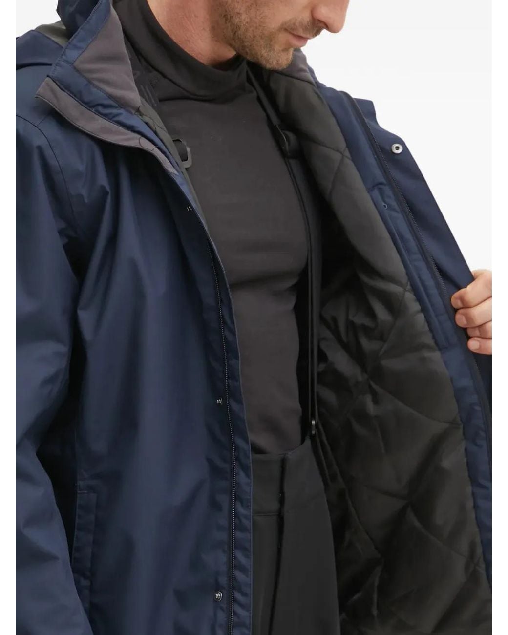 Helly Hansen Blue Logo-Detail Hooded Jacket for men