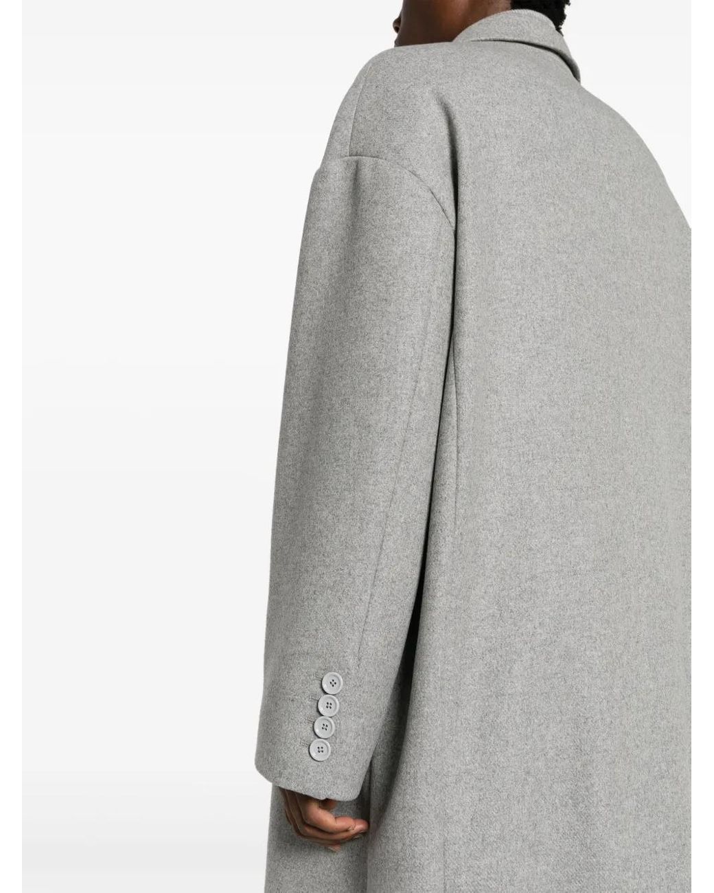 Dolce & Gabbana Gray Catway Single Breasted Oversized Wool Coat for men