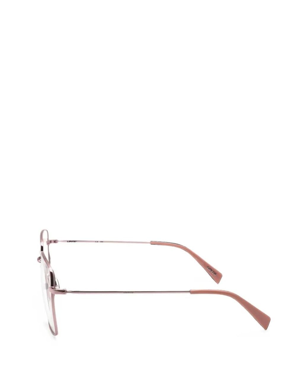 Levi's Natural Lunettes De Vue À Monture Carrée
