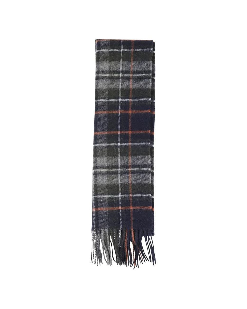 Barbour White New Check Tartan Scarf