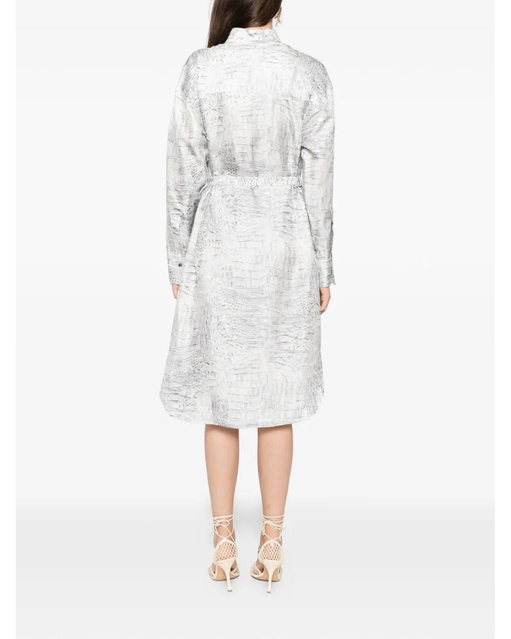 Ferragamo White Shirt Dress
