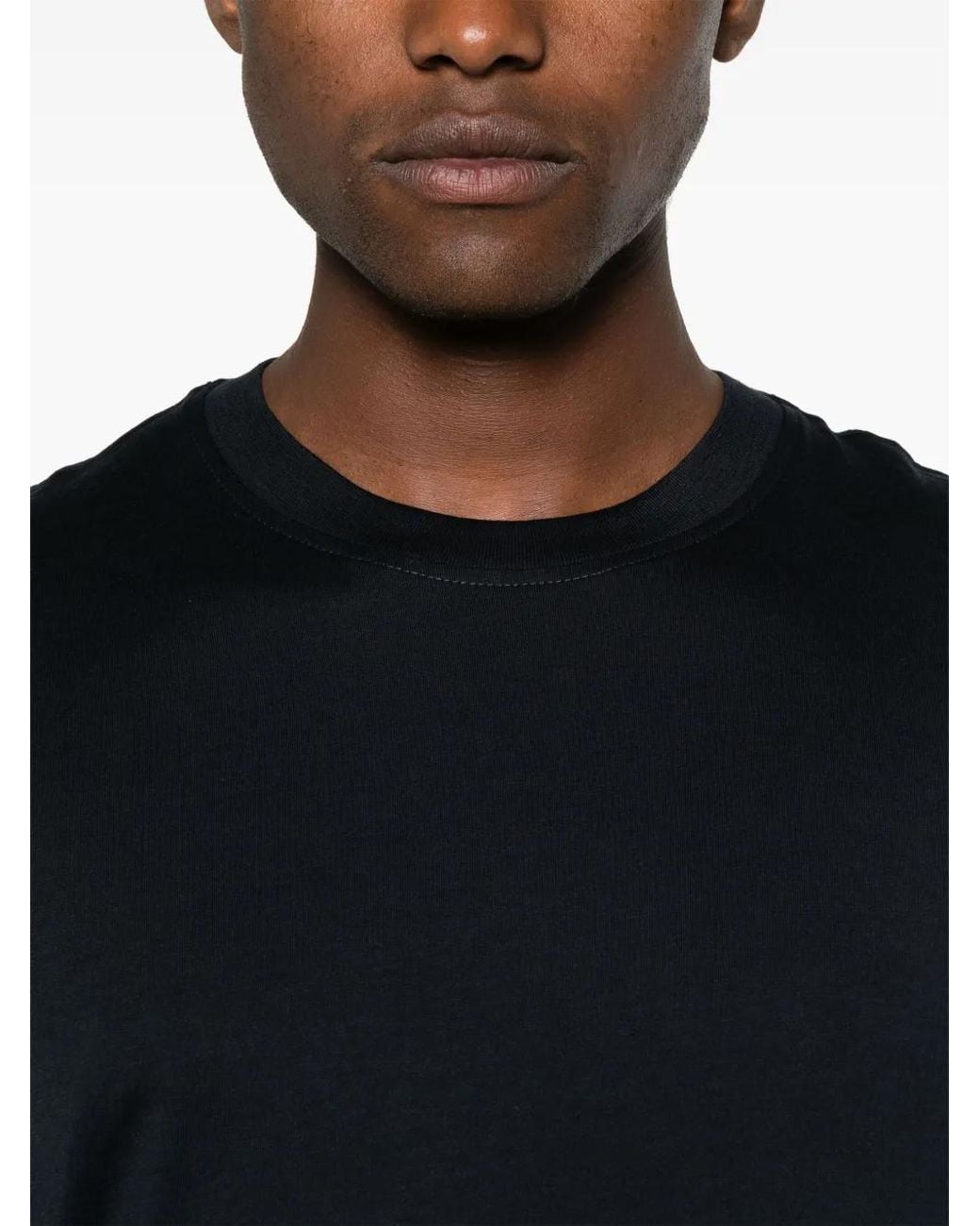 PT Torino Black Plain Lightweight T-Shirt for men