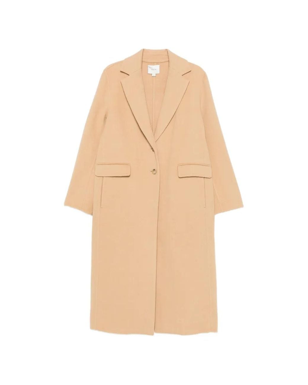 Vince Natural Manteau À Revers Crantés
