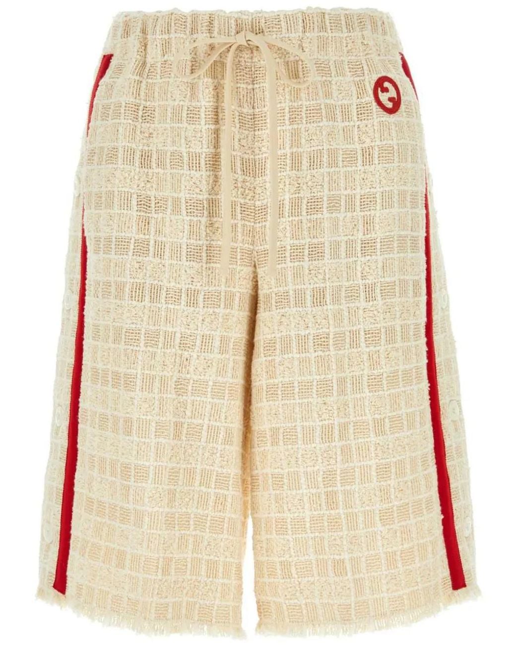 Gucci Natural Cotton Bermuda Shorts