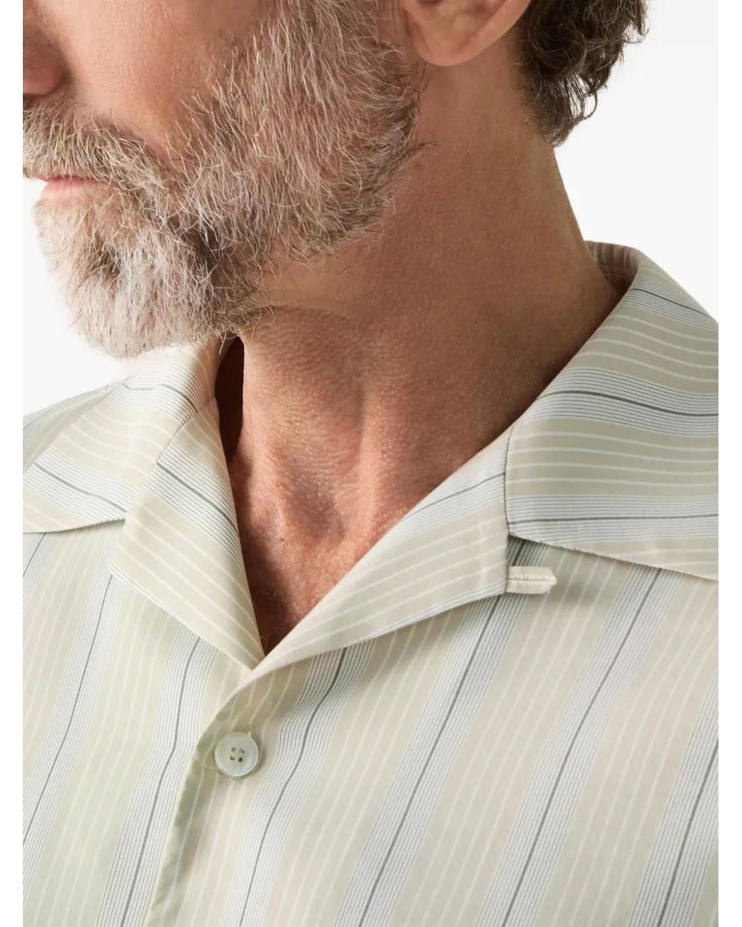 Zegna White Silk Shirt for men
