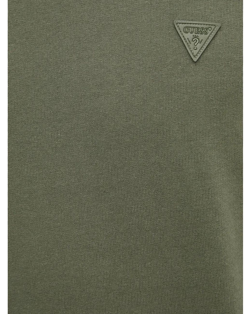 Guess Green Logo Patch Sweatshirt for men