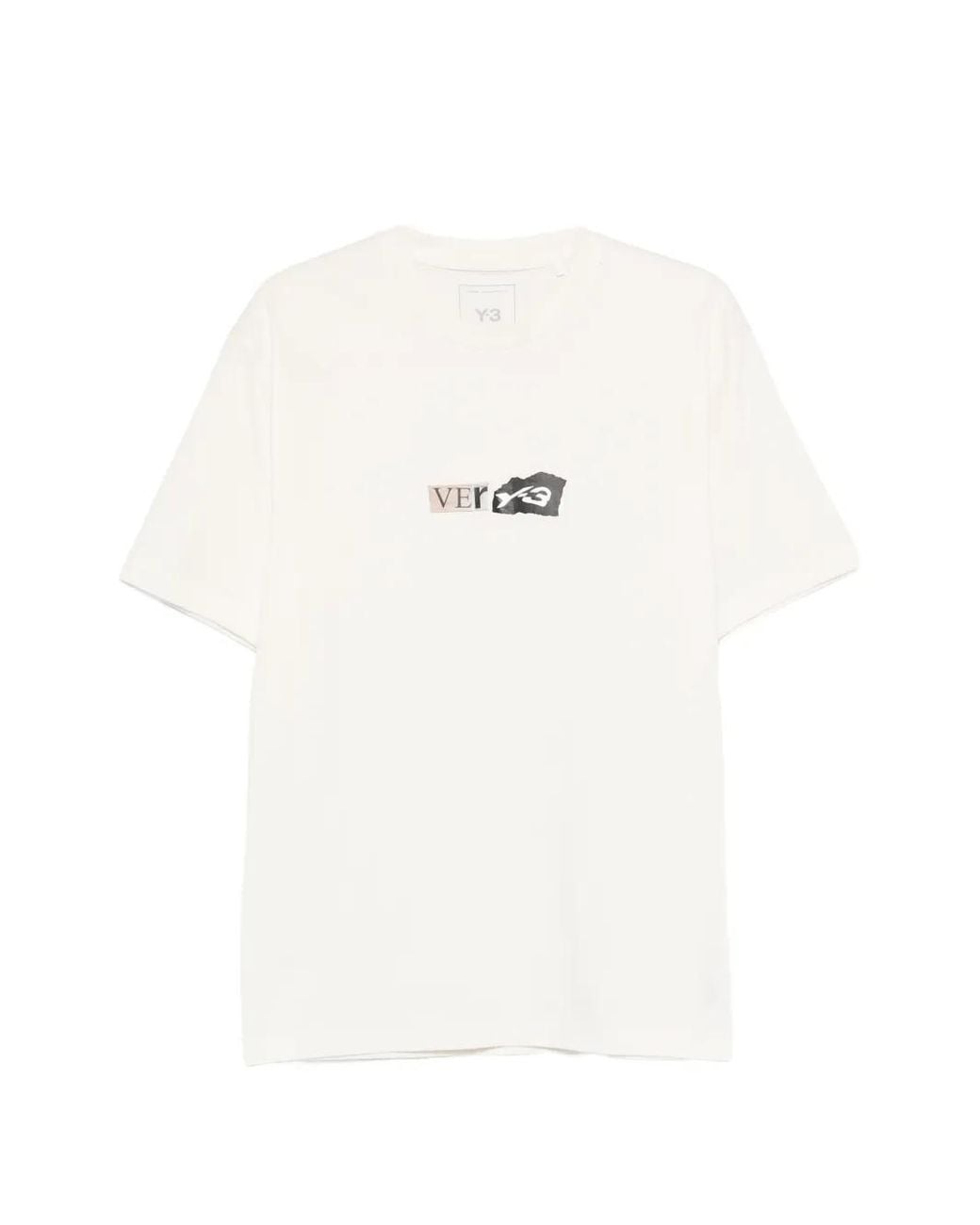 Y-3 White Graphic T-Shirt