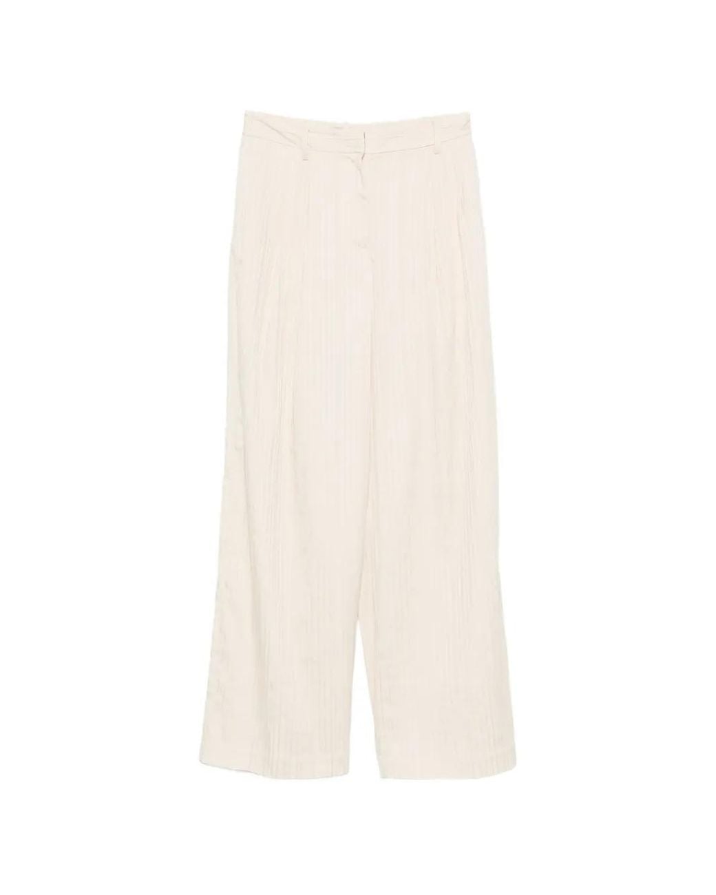 Jonathan Simkhai White Grace Wide-Leg Trousers