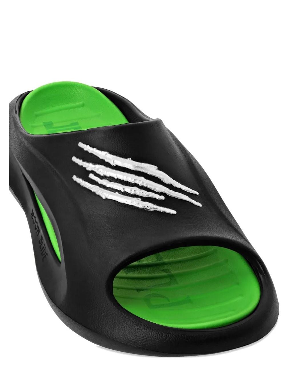 Philipp Plein Green Moon Pantoletten
