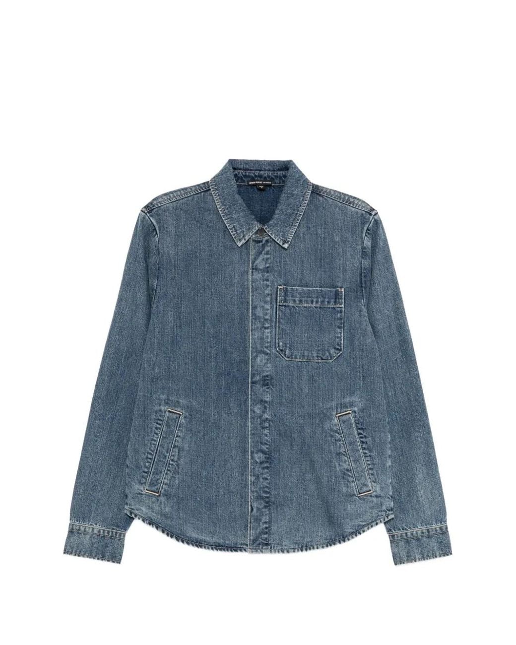 James Perse Blue Denim Shirt Jacket for men
