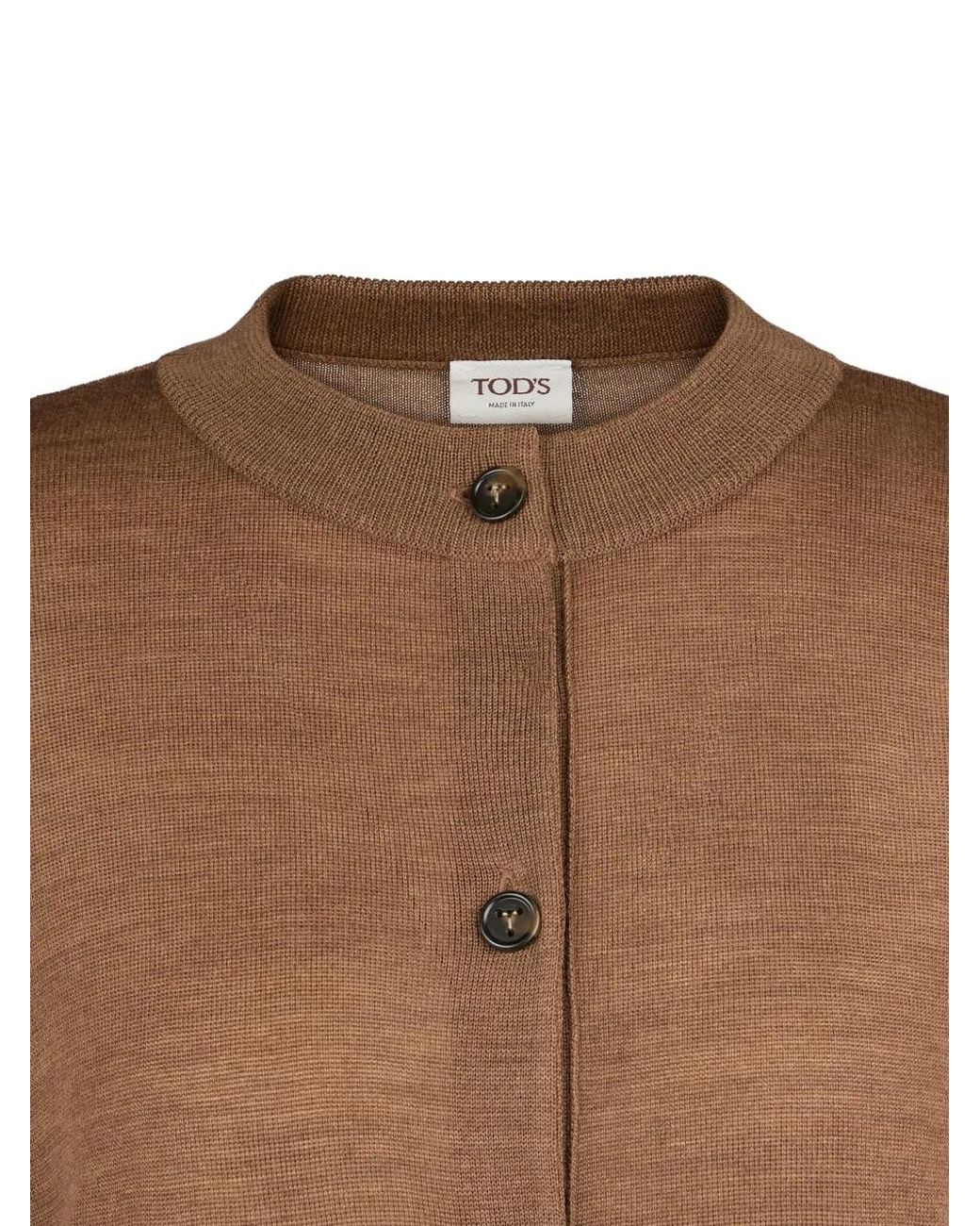 Tod's Brown Button Cardigan