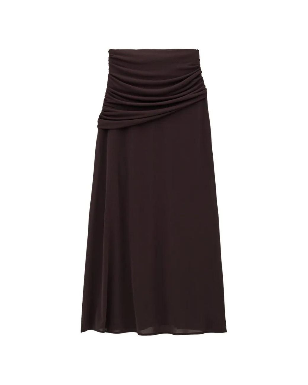 Gonna Lunga Bailey Con Ruches di Ba&sh in Purple