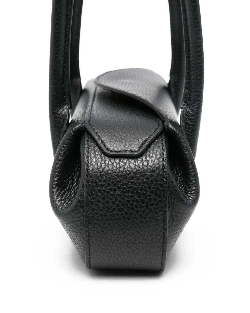 Yuzefi Black Mini Oyster Shoulder Bag