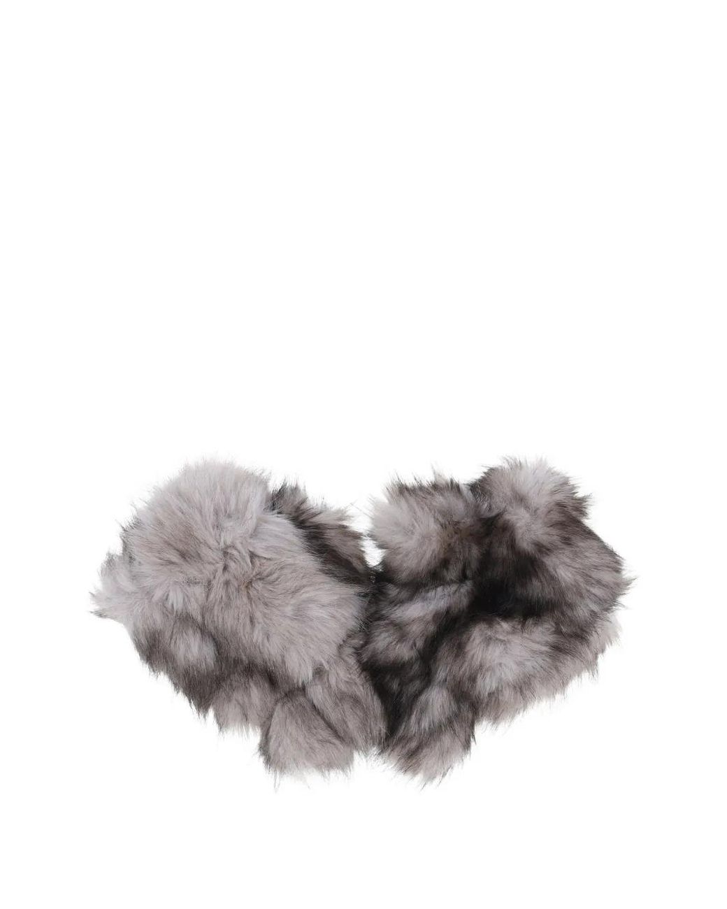 Apparis Gray Mitaines Ariel En Fourrure Artificielle