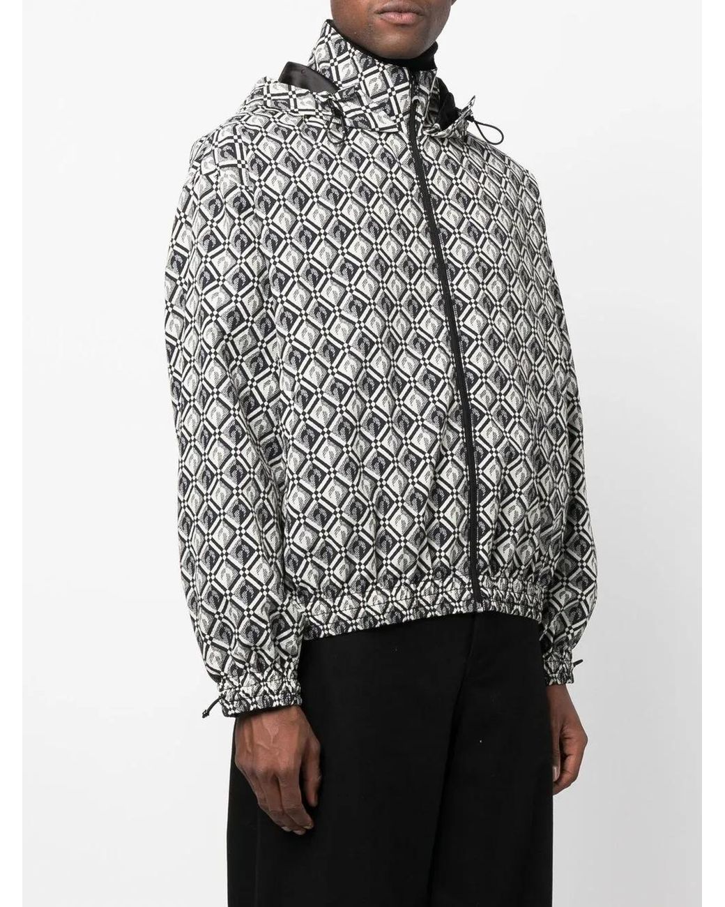 MARINE SERRE Gray Moon Diamant Rave Jacket