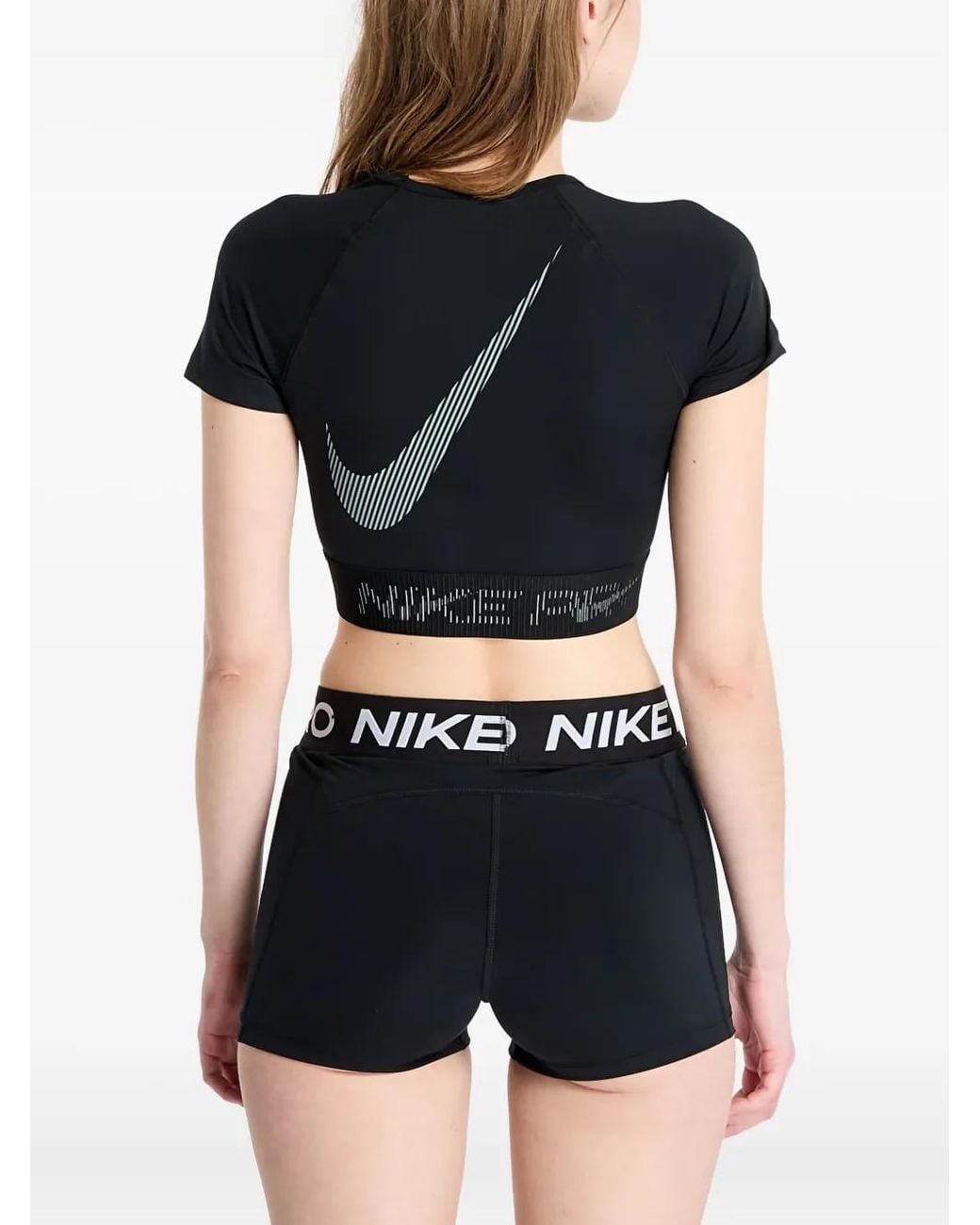 Nike Black Pro Short-Sleeve T-Shirt