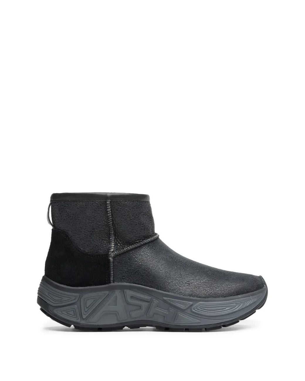 Ash Black Everest Panelled-Leather Ankle Boots