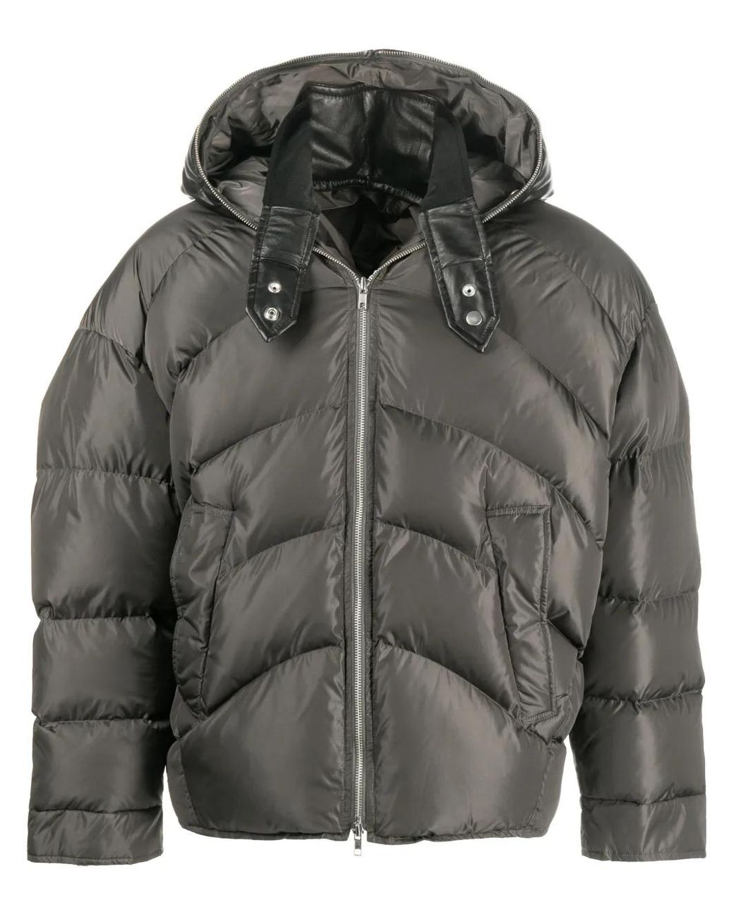 Veste Matelassée À Capuche Random Identities pour homme en coloris Gray