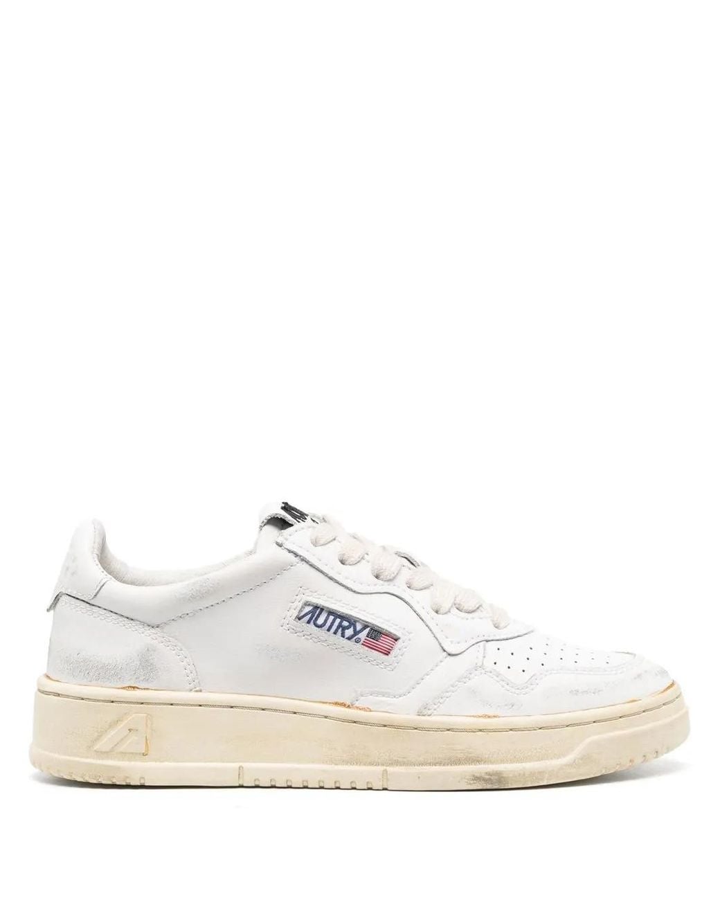 Autry White Medalist Sneakers