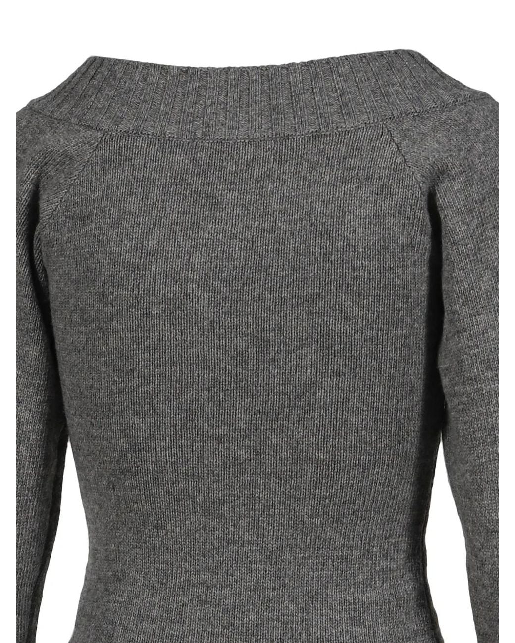BOHEMSEO Gray Bok V-Neck Sweater