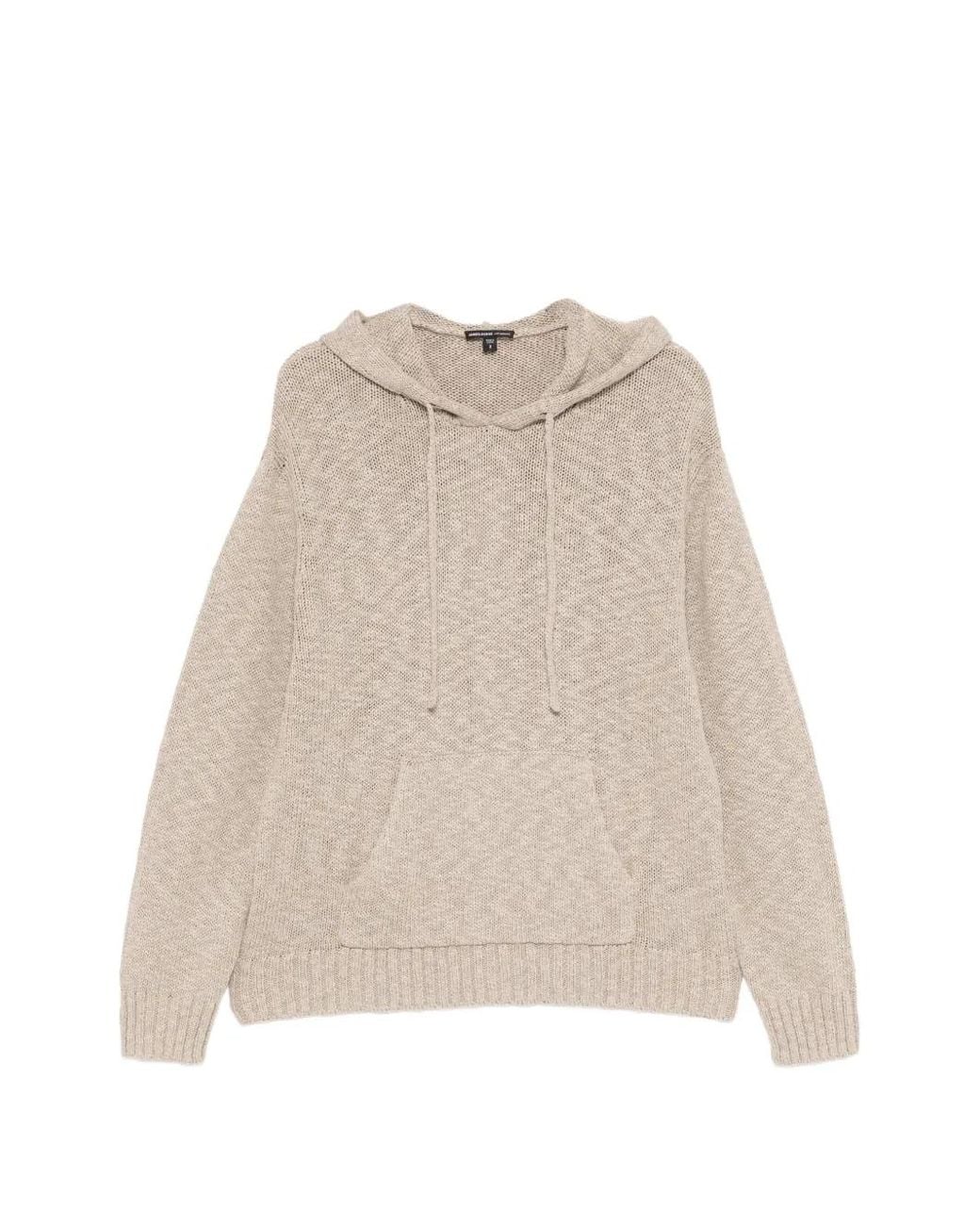 James Perse Natural Cotton-Linen Hoodie for men