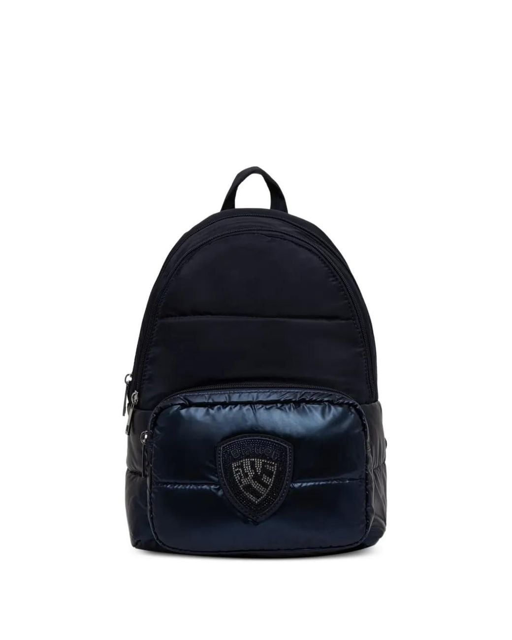 Blauer Blue Quilted Crystal-Embellished Backpack